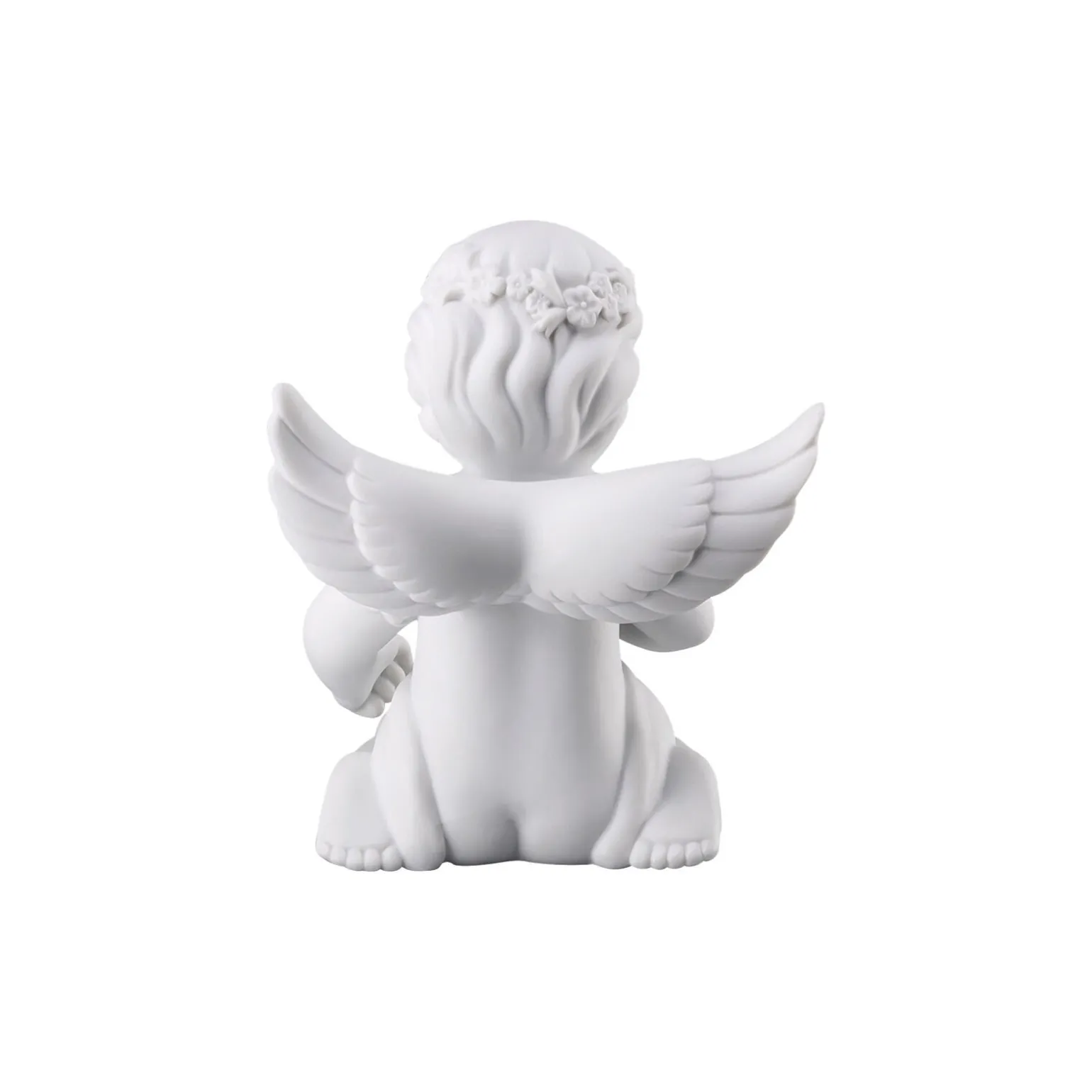 Engel mit Blumenkranz