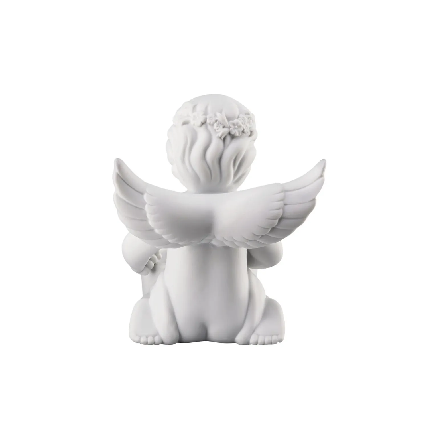 Engel mit Blumenkranz