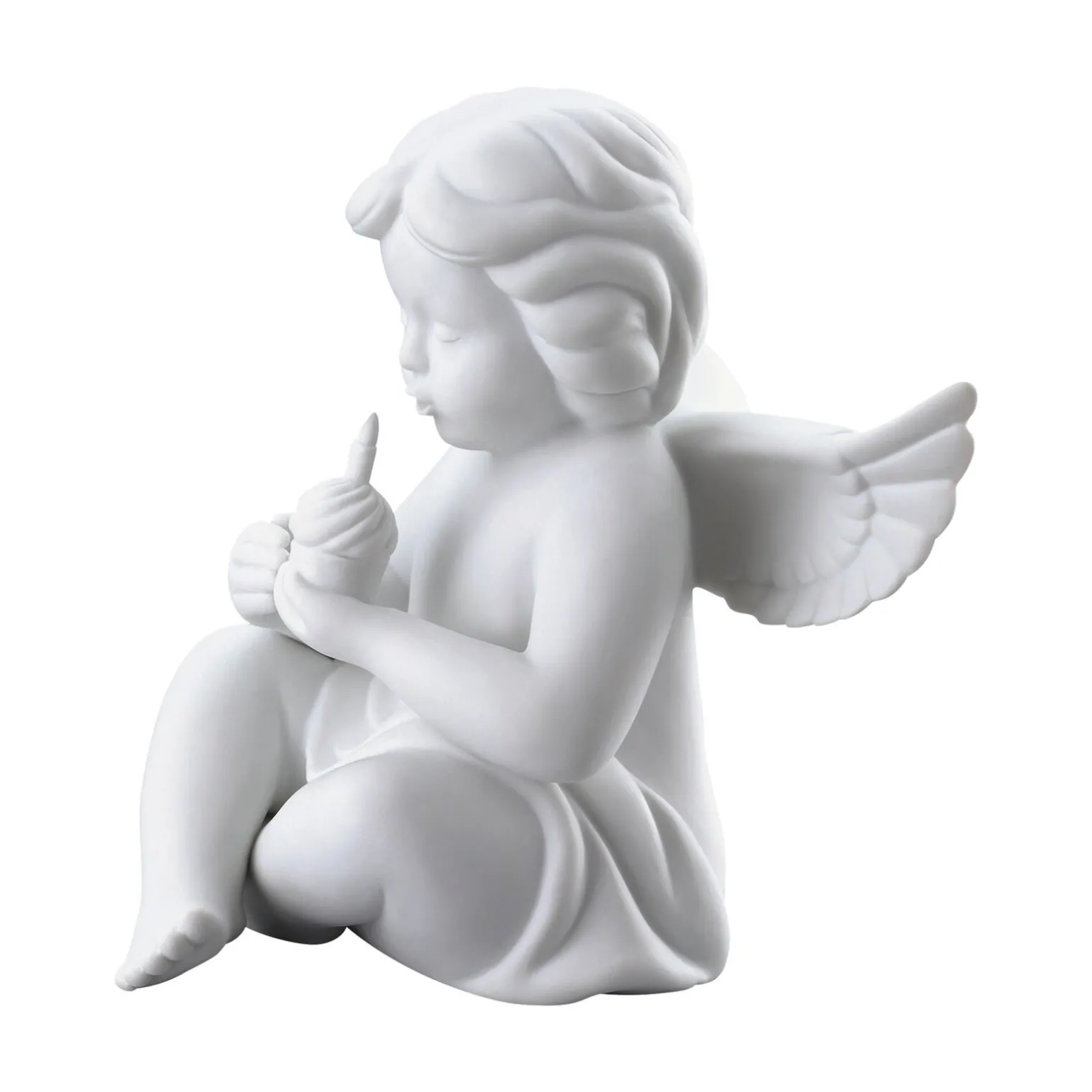 Engel mit Geburtstagskuchen