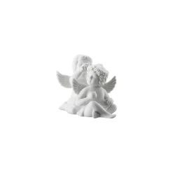 Engelpaar mit Blumenkranz