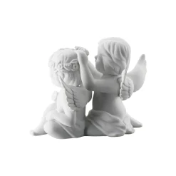 Engelpaar mit Blumenkranz