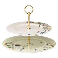 Etagere 2-tlg. mit Fahnentellern