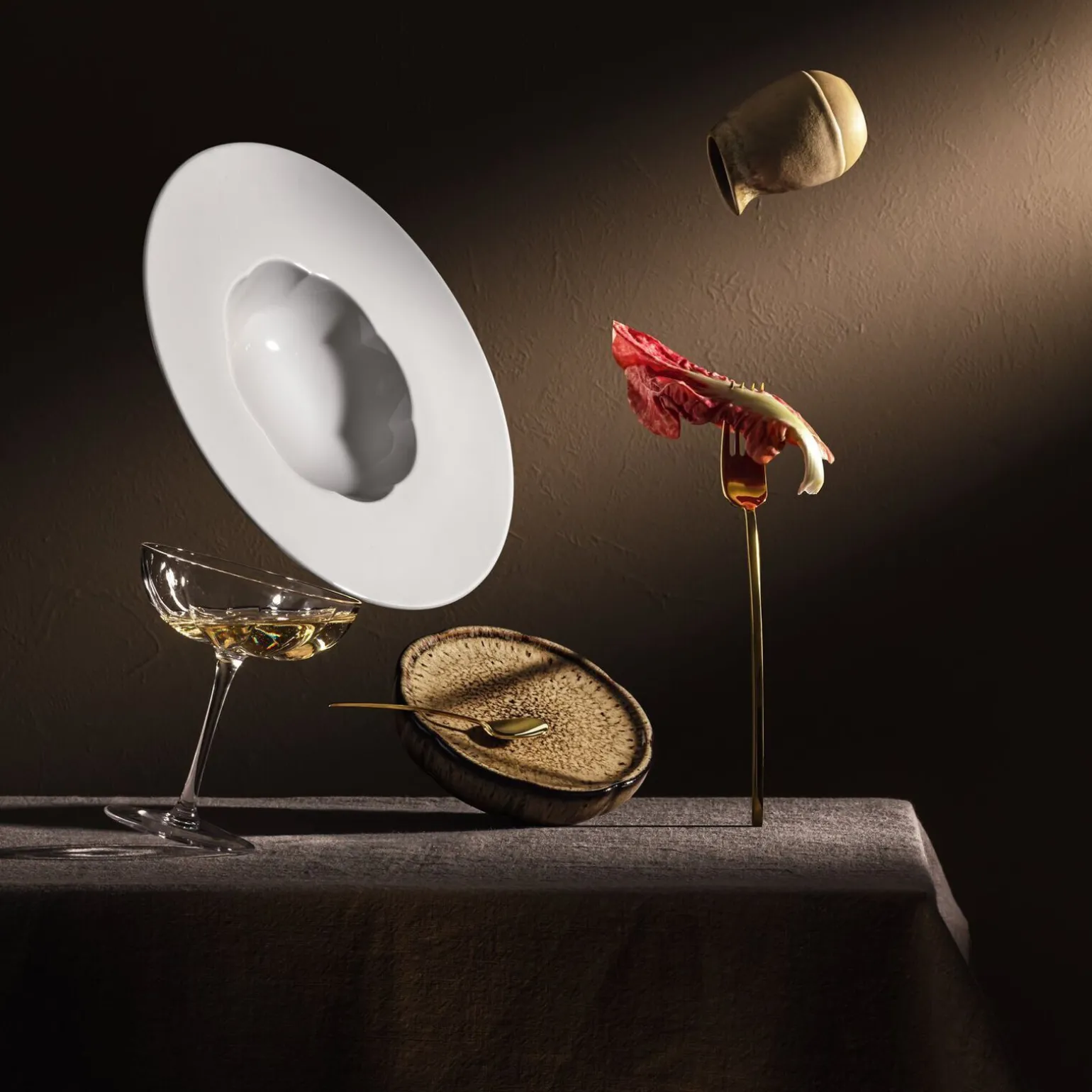 Gourmetteller 28 cm tief glänzend