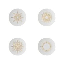 Set 4 Teller flach 10 cm