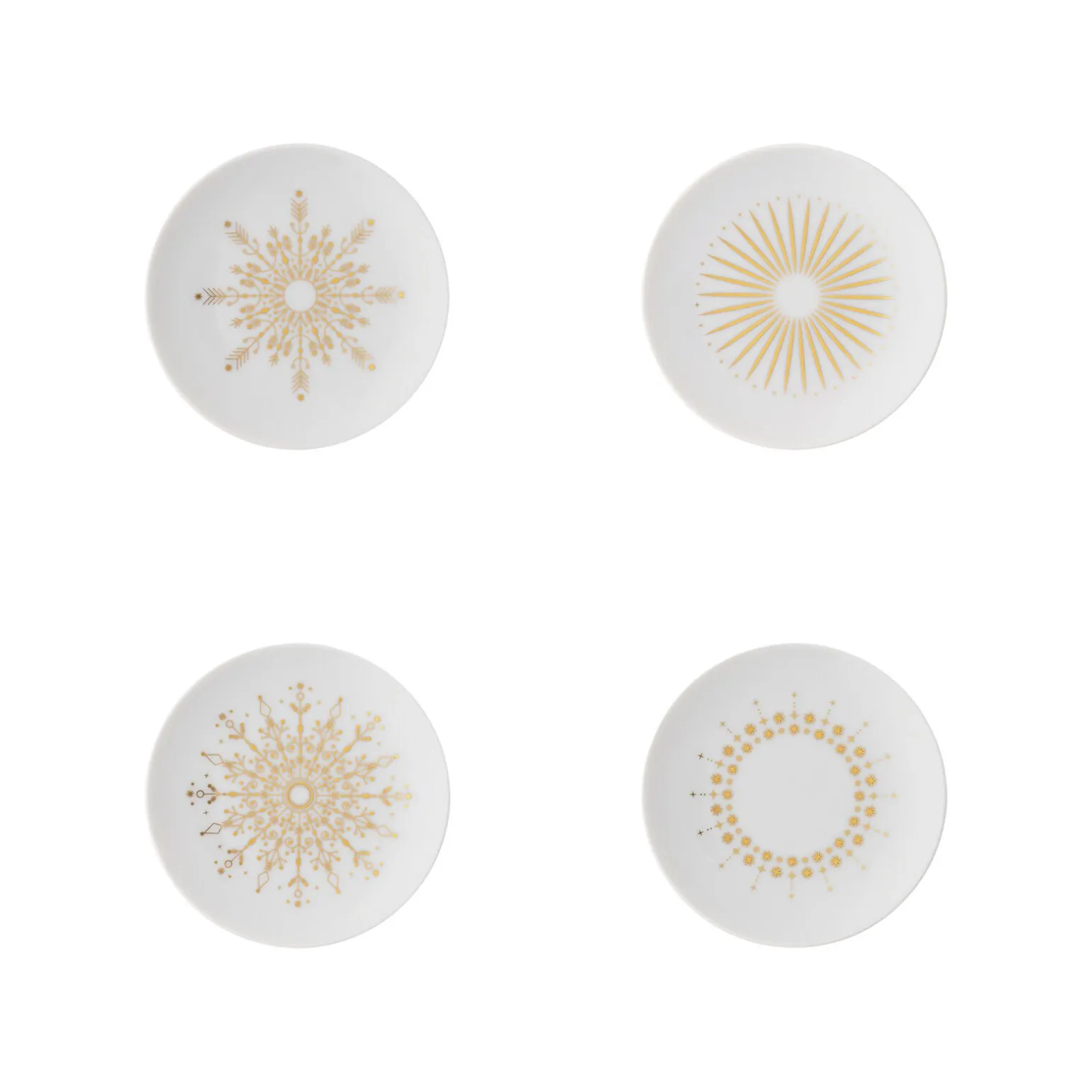 Set 4 Teller flach 10 cm