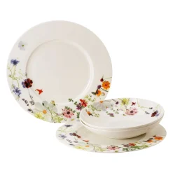 Set 4-tlg. mit Fahnen- und Couptellern